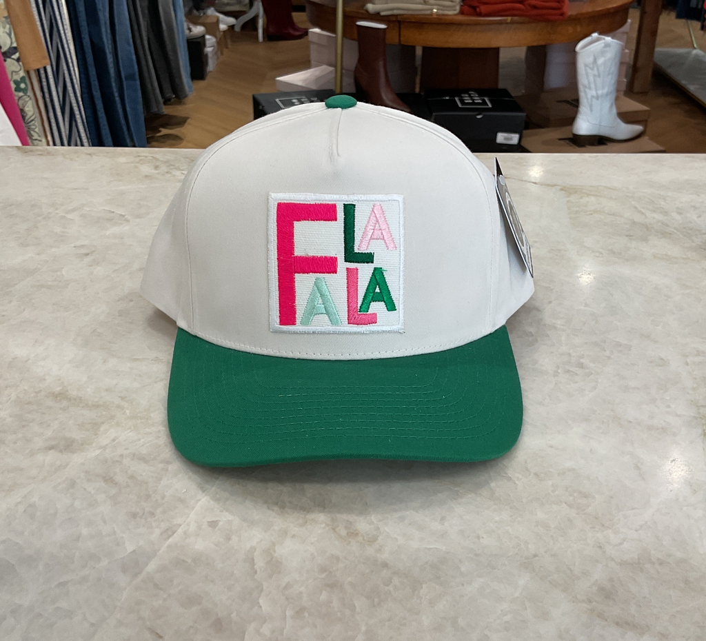 Trucker Hat- FaLaLa Dark Green Brim