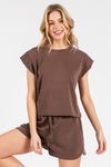 Scuba Cap Sleeve Shorts SET