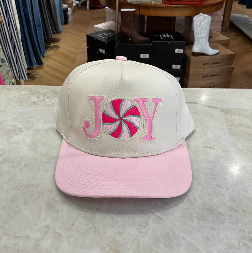 Trucker Hat- JOY- Light pink