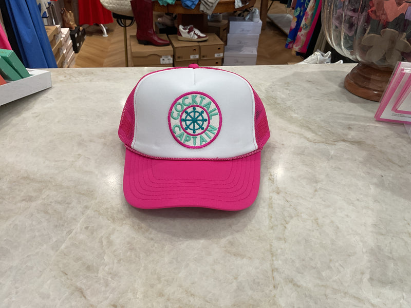 Trucker hat- Fuchsia Cocktail Captain