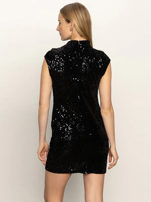 Black Sequin Sanctuary Dress