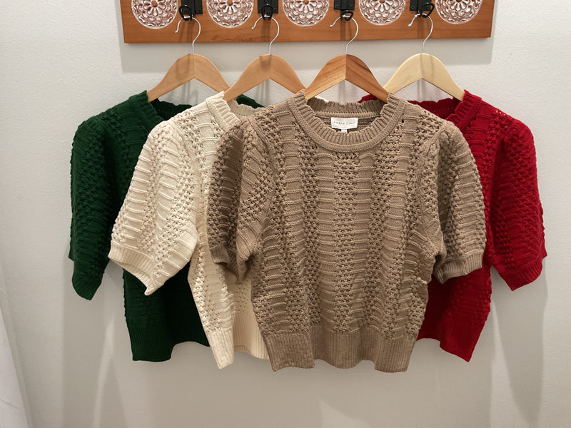 Sloane Short Sleeve Sweater