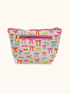 Bow Clutch Cosmetic Bag