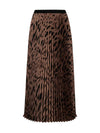 Sanctuary Pleated Midi Skirt Leopard