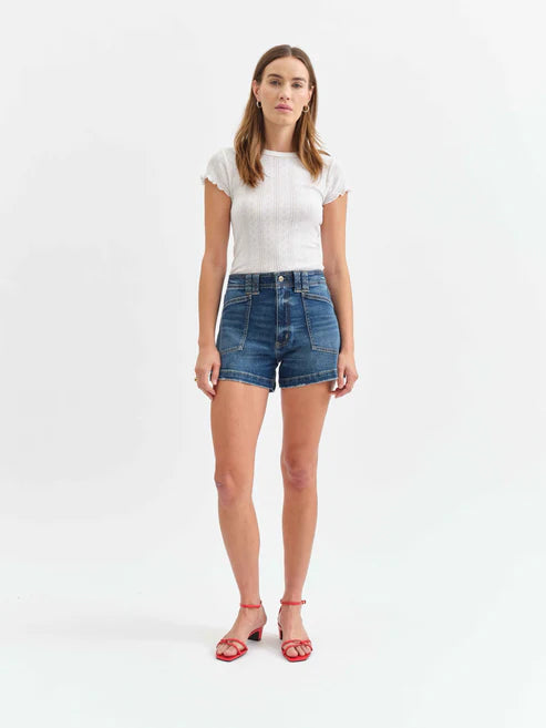 DAZE Valley Girl Denim Shorts Manhattan