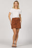 Dear John Quinn Chocolate Suede Skirt