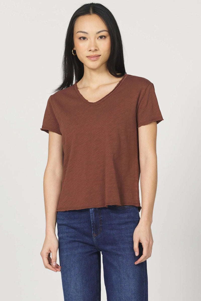 Dear John Vanya Slub tee Cappuccino