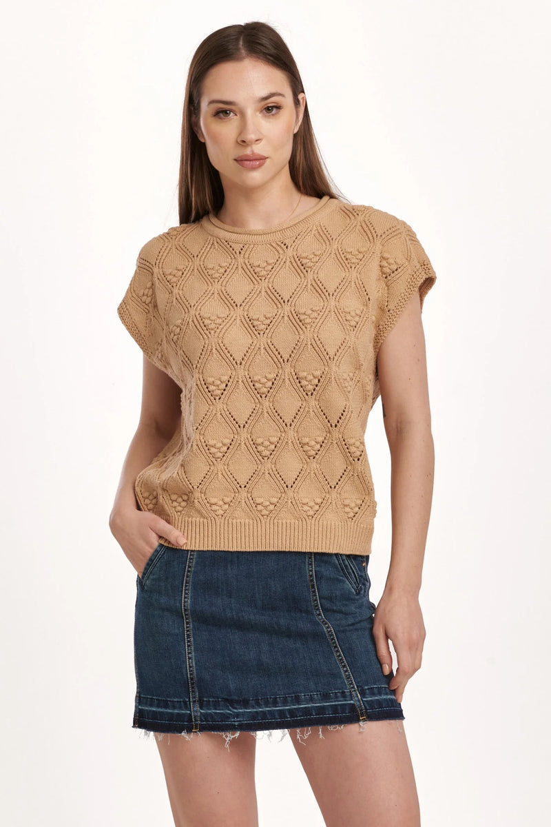 Dear John Ari cap sleeve sweater