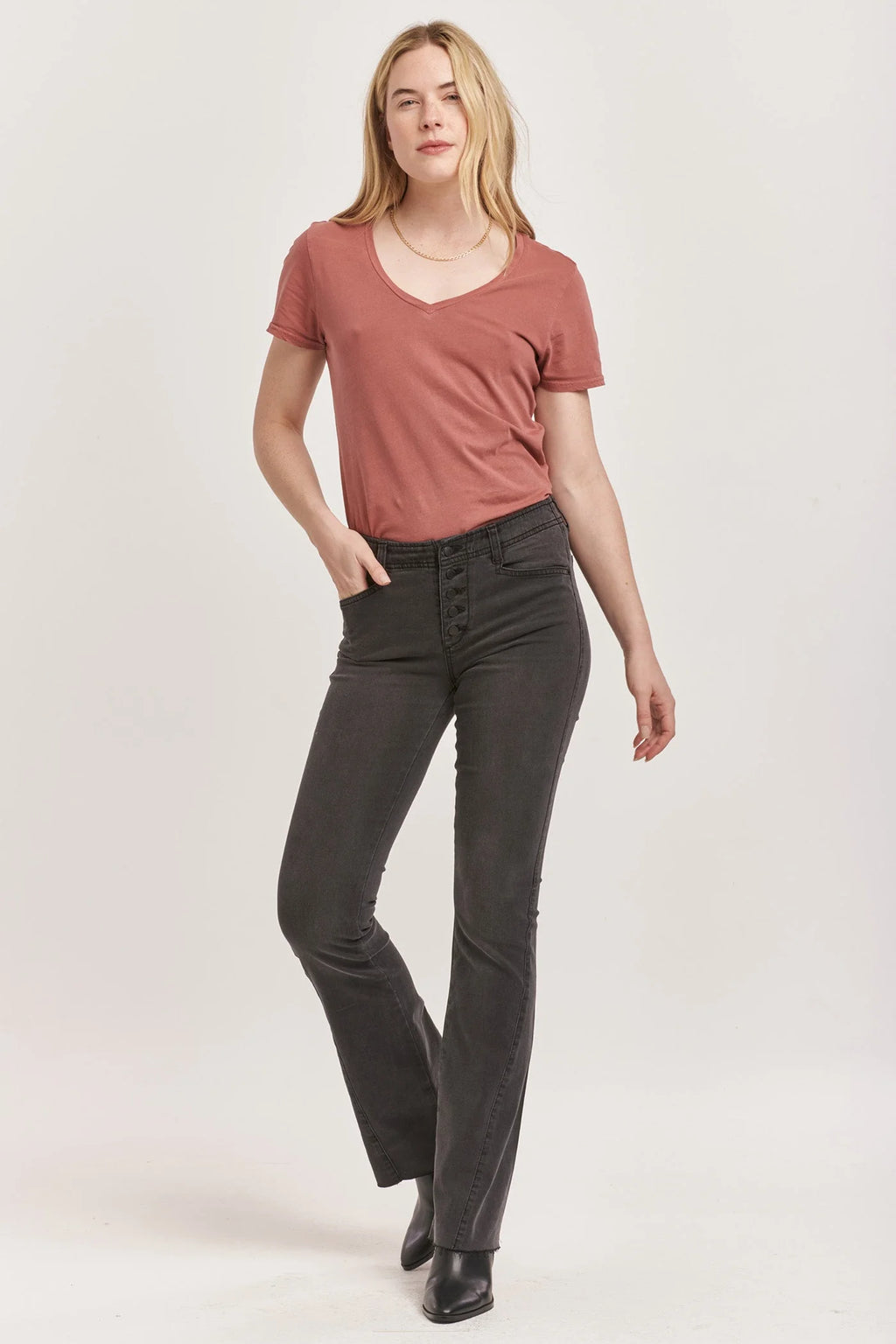 Dear John JAXTYN BOOTCUT FIT MID RISE JEANS CAVIAR