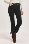 Dear John JEANNE MID RISE CROP BLACK CORDUROY