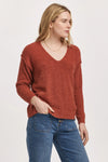 Dear John CALLEEN V NECK LONG SLEEVE SWEATER