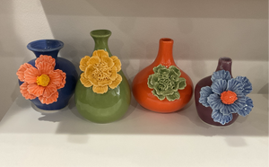 Colored Floral Vase Large