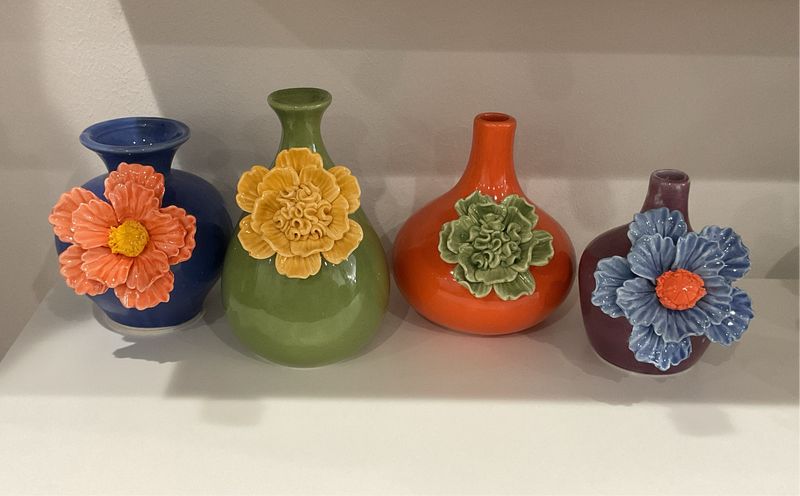 Colored Floral Vase Large