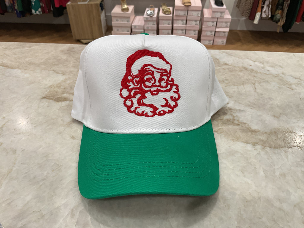 Vintage Santa hat green