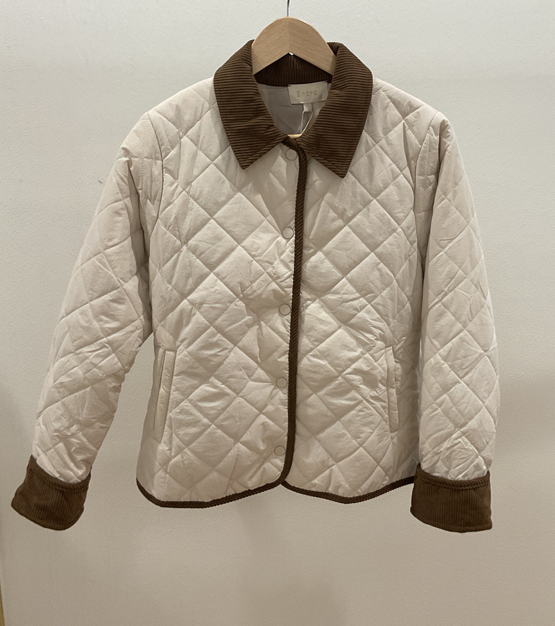 Cream quilted Jacket