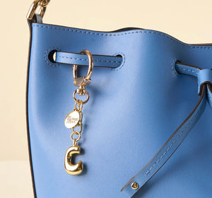 Bubble Letter Bag Charm Keychain
