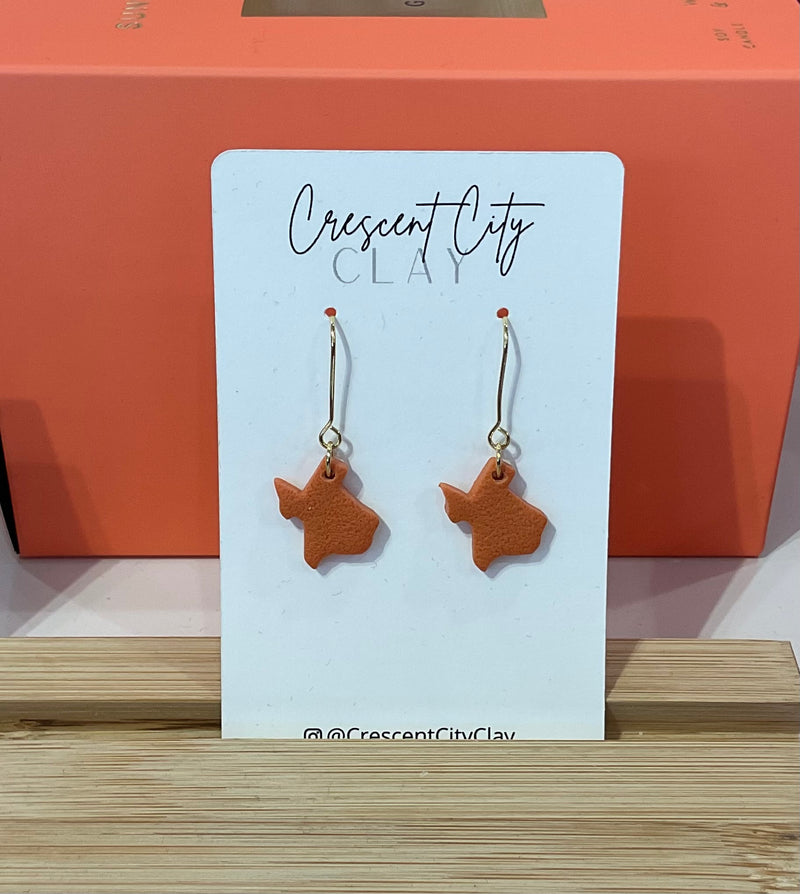 Crescent City Long Texas Dangle-Burnt Orange