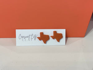 Crescent City Texas Studs- Burnt Orange