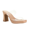 Chinese Laundry Clear Double Strap Heel