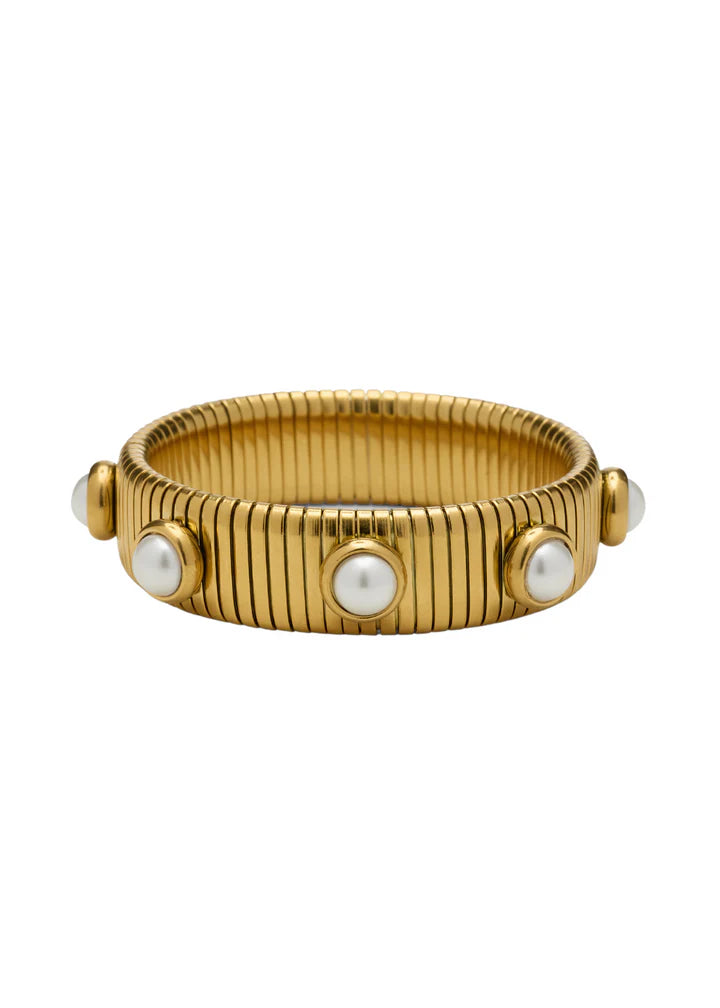 H Jane Pearl Tube Bracelet