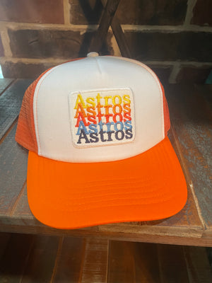 Astros Orange Repeat trucker