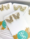 TS Crystal Butterfly Studs