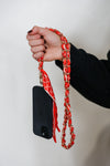 Victory Lap Woven Scarf Chain Purse/Phone Strap Burnt Orange