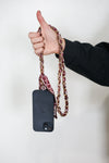 Victory Lap Woven Scarf Chain Purse/Phone Strap Maroon