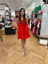Contrast Stitch Tank Dress