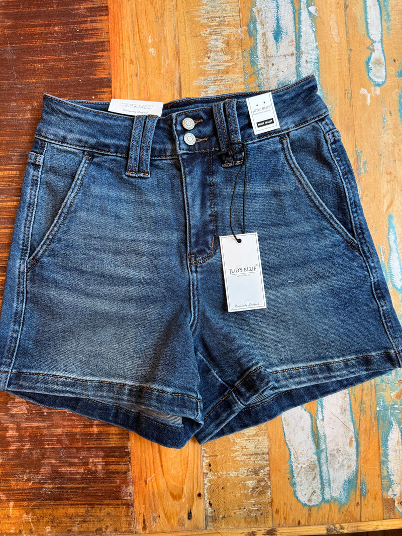 Judy Blue double button jean shorts