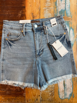 Judy Blue Tummy Control Light Denim Jean shorts