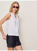 Sanctuary ALL SET BUTTON FRONT TANK White