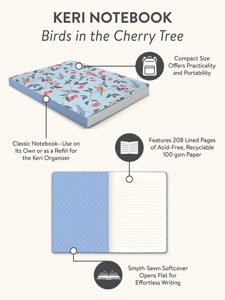 Birds in the Cherry Tree Keri Notebook – OhSewPeachy