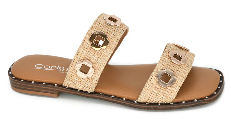 Corkys Low Tide Rafia Sandal