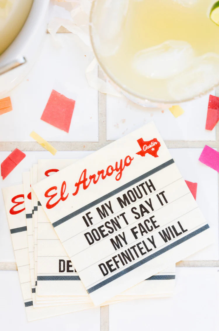 El Arroyo Cocktail Napkins (Set of 25) - My Face