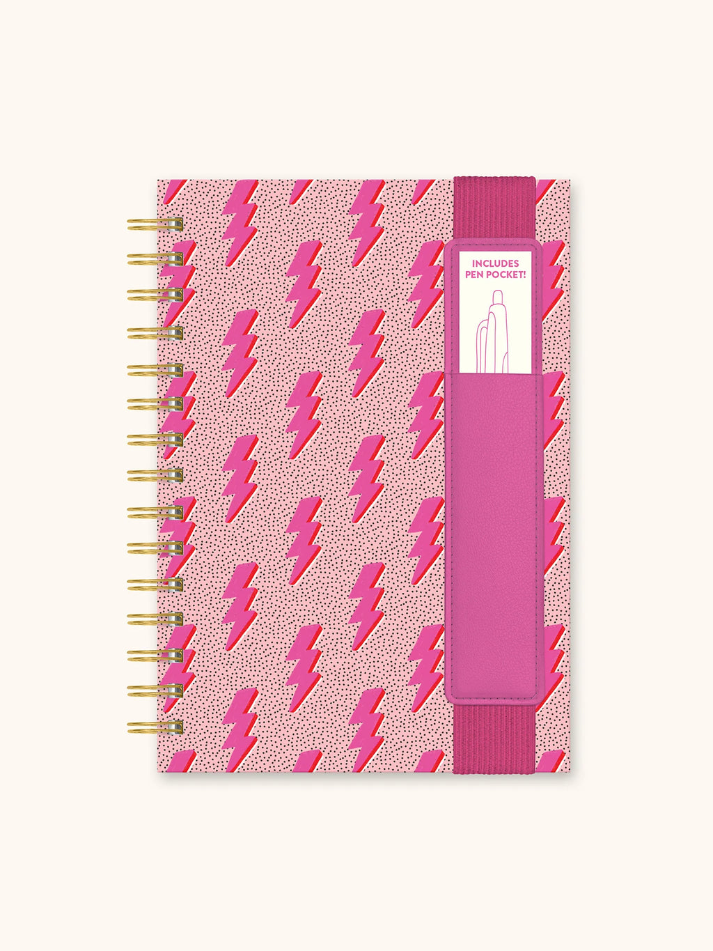 Charged Up Oliver Notebook with Pen Pocket