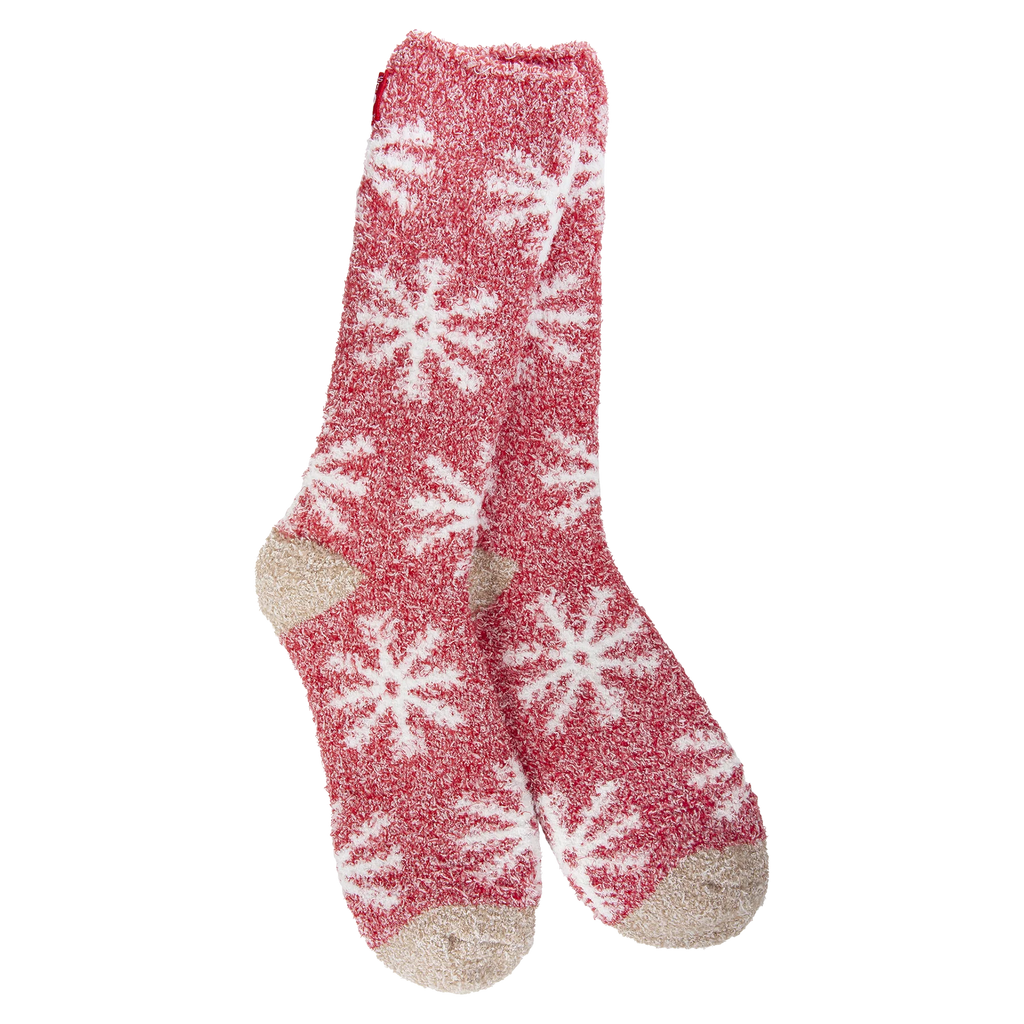 Holiday Cozy Crew Red Snowflake