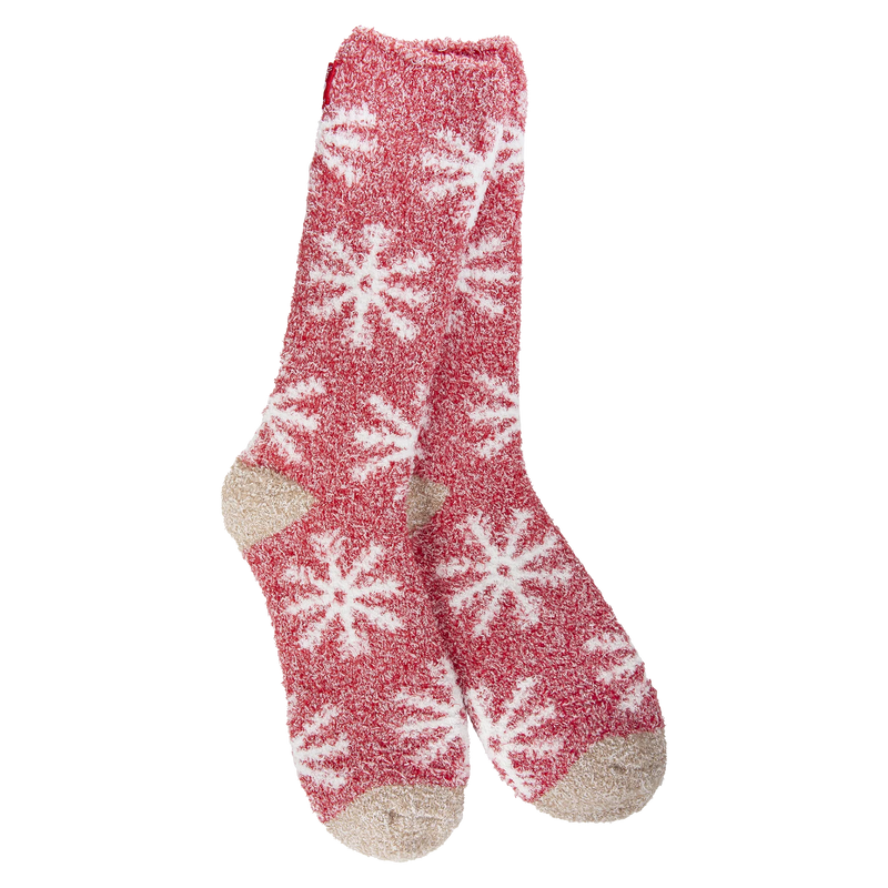 Holiday Cozy Crew Red Snowflake