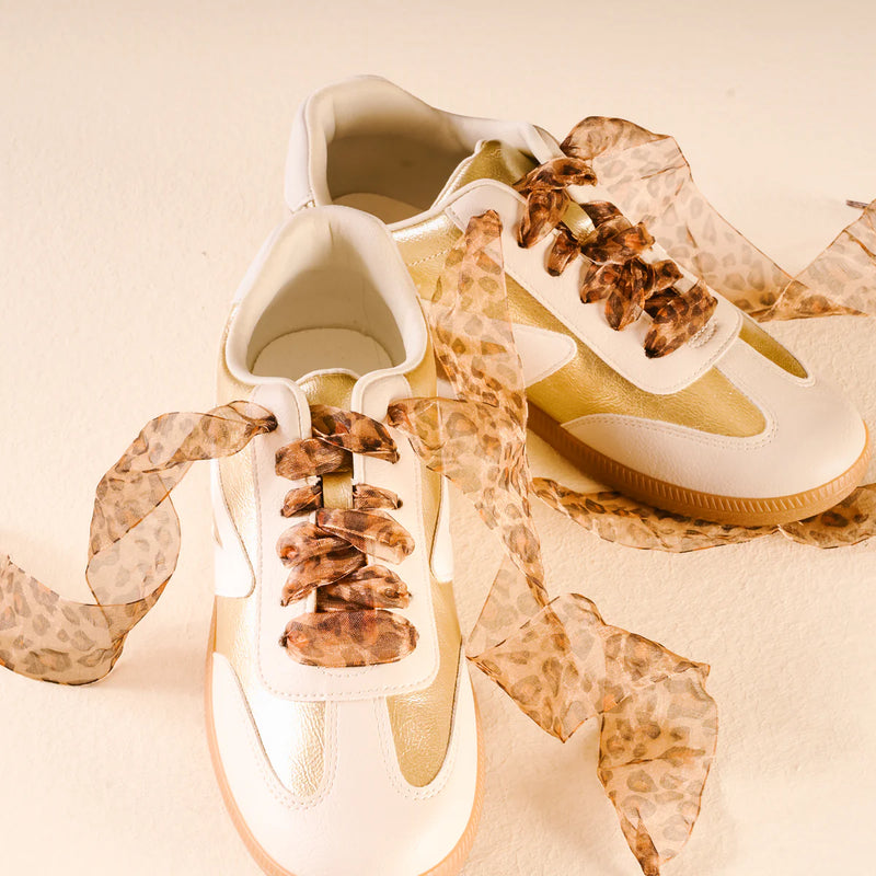 Step it Up Shoelaces Sheer Cheetah