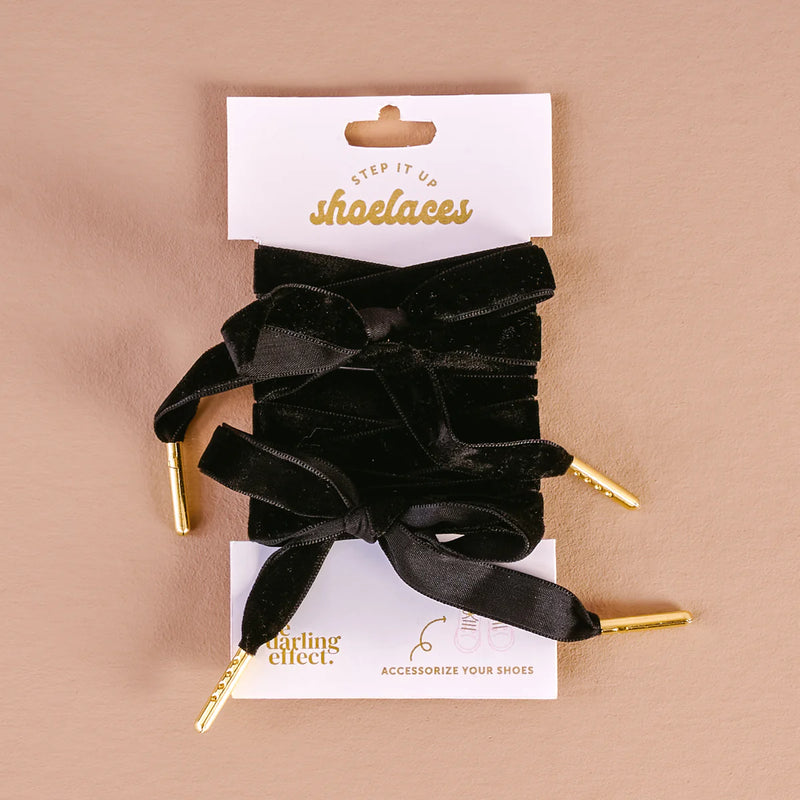 Step it up Laces Velvet Black