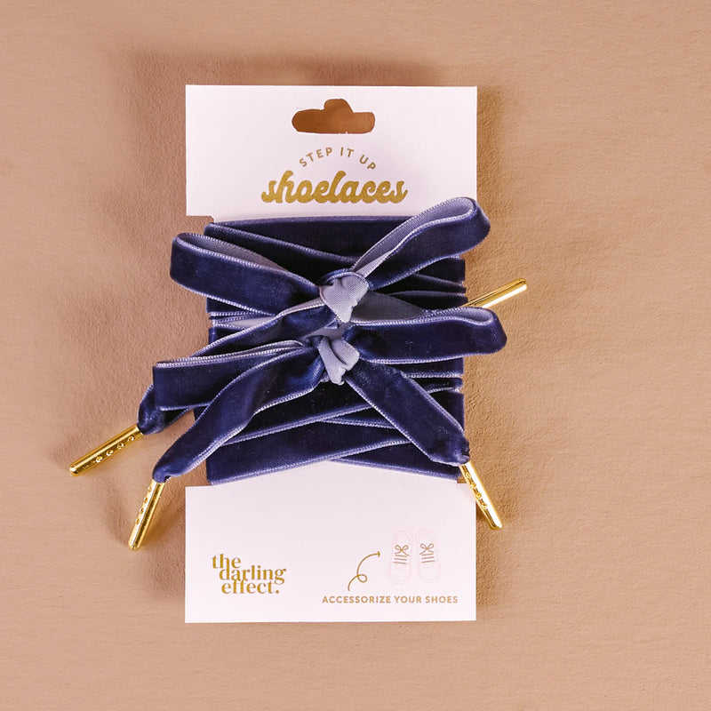 Step it up Laces Velvet Blue
