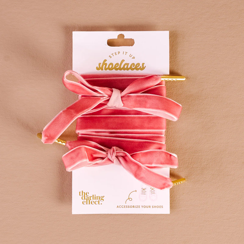 Step it up Laces Velvet Rose