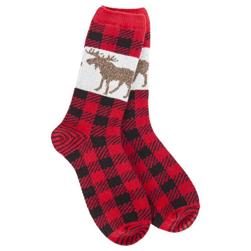 Holiday Cozy Crew Plaid Reindeer