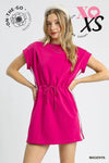 Luxe Knit Magenta Front Tie Mini Dress