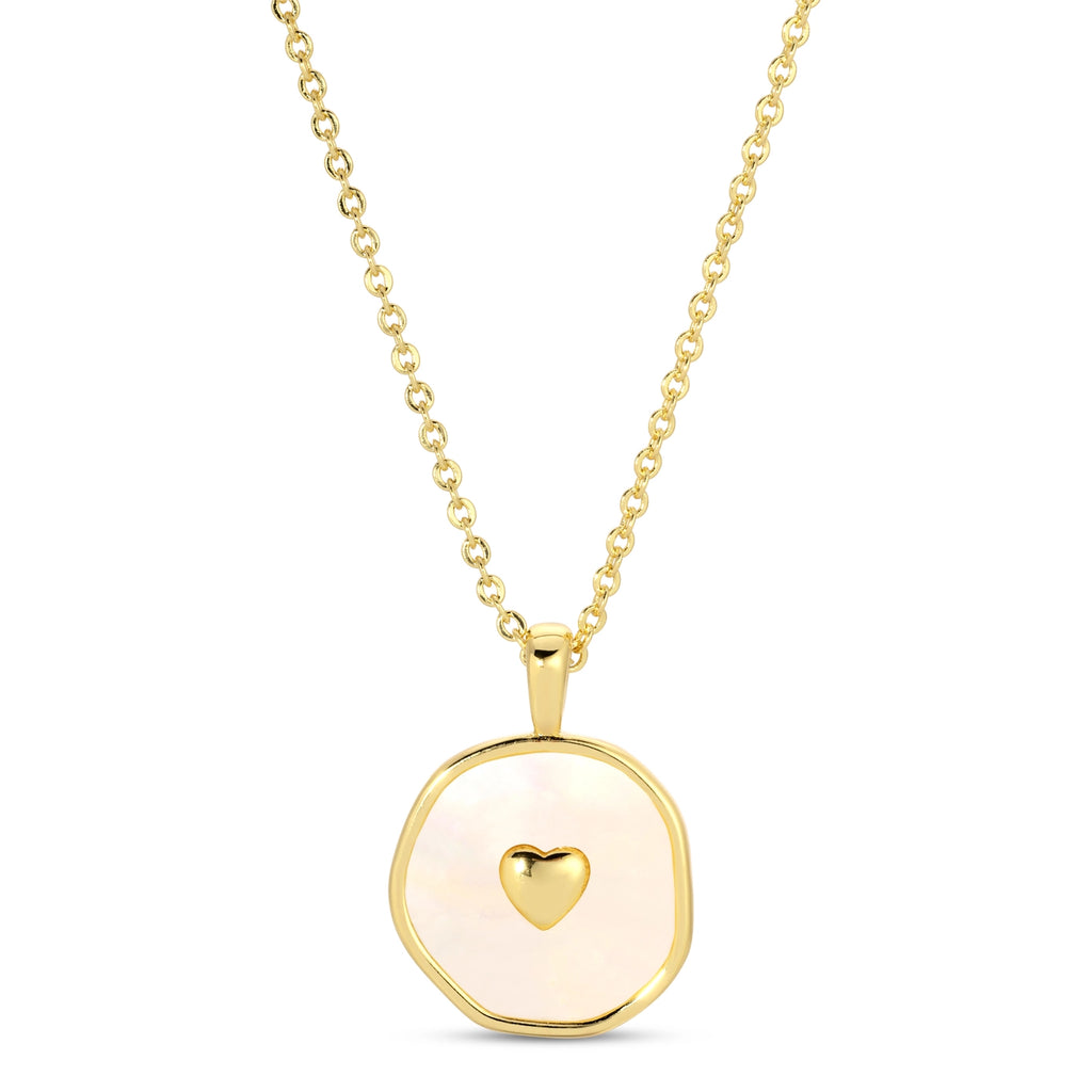 Shell w/ heart necklace