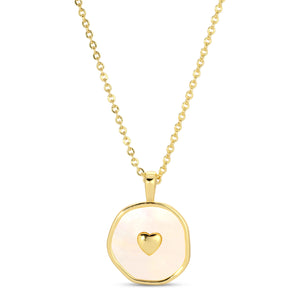 Shell w/ heart necklace