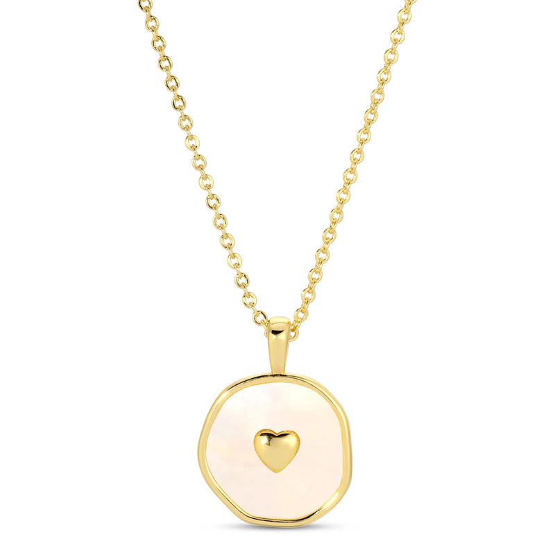 Shell w/ heart necklace