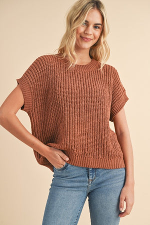 Short Sleeve Sweater Top