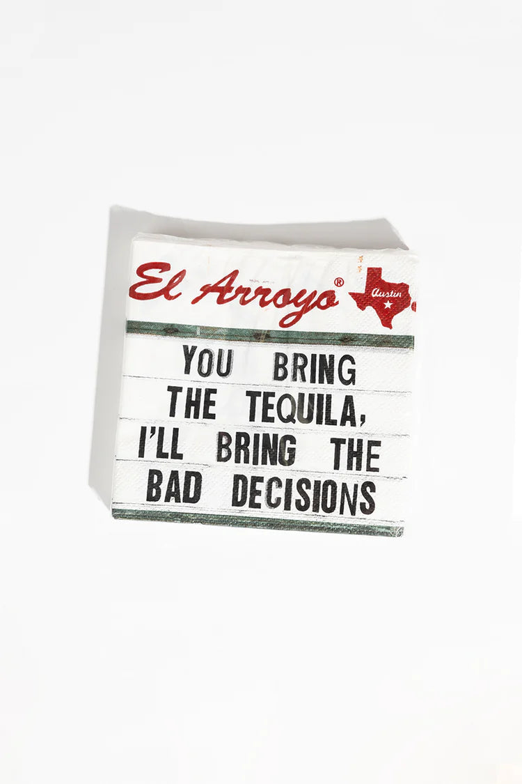 El Arroyo Cocktail Napkins (Set of 25) - Bad Decisions