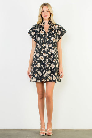 THML Keep it in Neutral Floral Dress